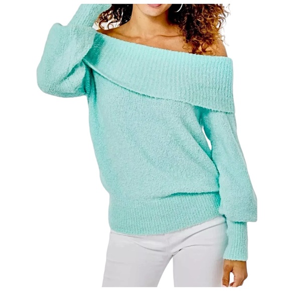 Lilly Pulitzer NWT Barrymore Sweater Seasalt Blue - Picture 2 of 7